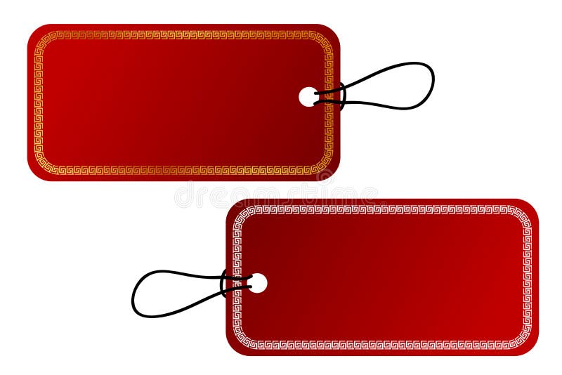 Download Vector 2 Rectangle Vector Red Gradient Tag, White China ...
