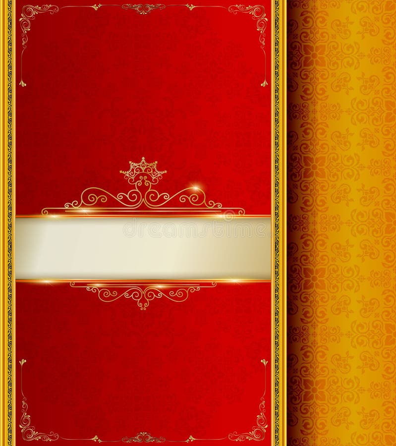Vector Red Frame Pattern Thai Style Stock Illustration - Illustration of  antique, gift: 66119316