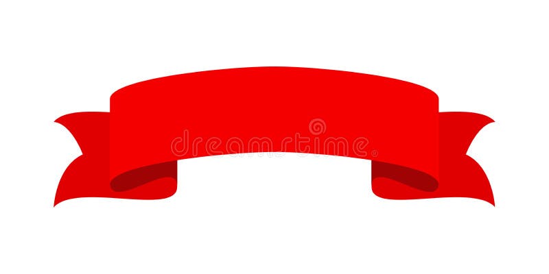 Vector Red Ribbon Banner Set. Flat Red Ribbon for Discount Label in Product  Sales Stock Illustration - Illustration of isolated, collection: 223978736