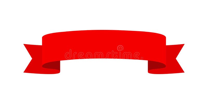 Vector Red Ribbon Banner Set. Flat Red Ribbon for Discount Label in Product  Sales Stock Illustration - Illustration of isolated, collection: 223978736