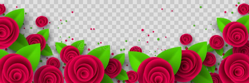 red roses border clipart