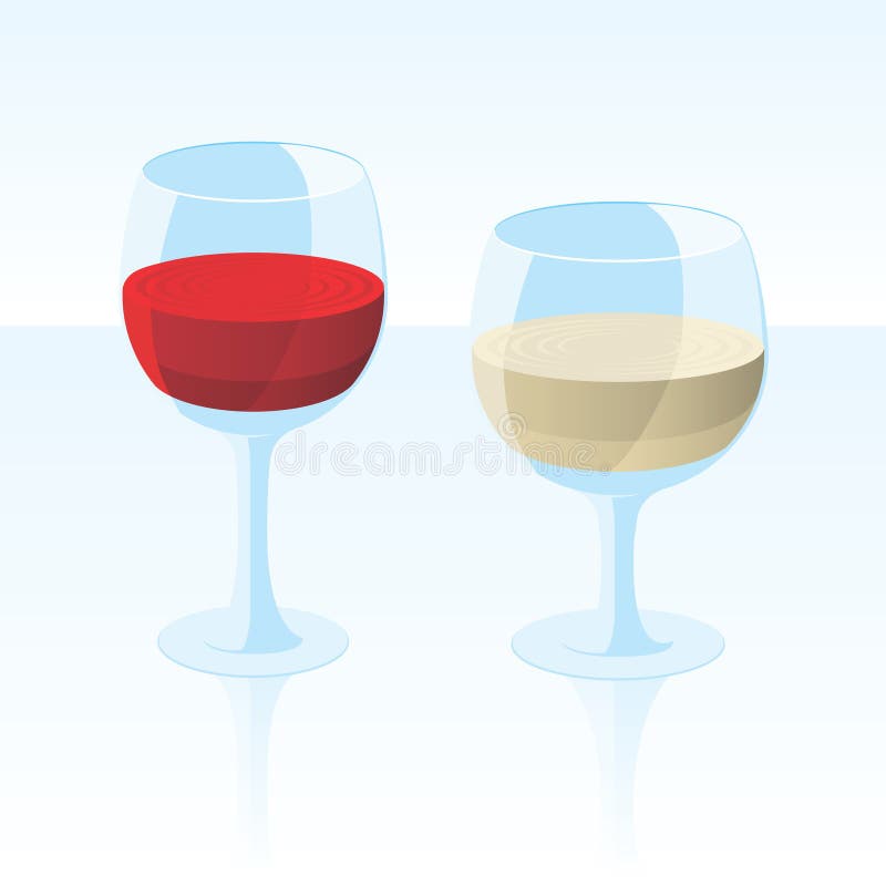 Vector Red & White Wine stock vector. Illustration of botany - 7179012