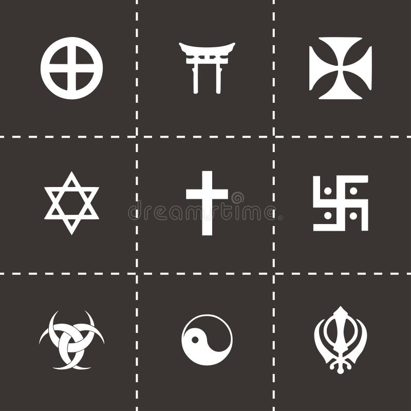 Ancient Religious Symbols Icon Set Stock Illustration Download Image Images