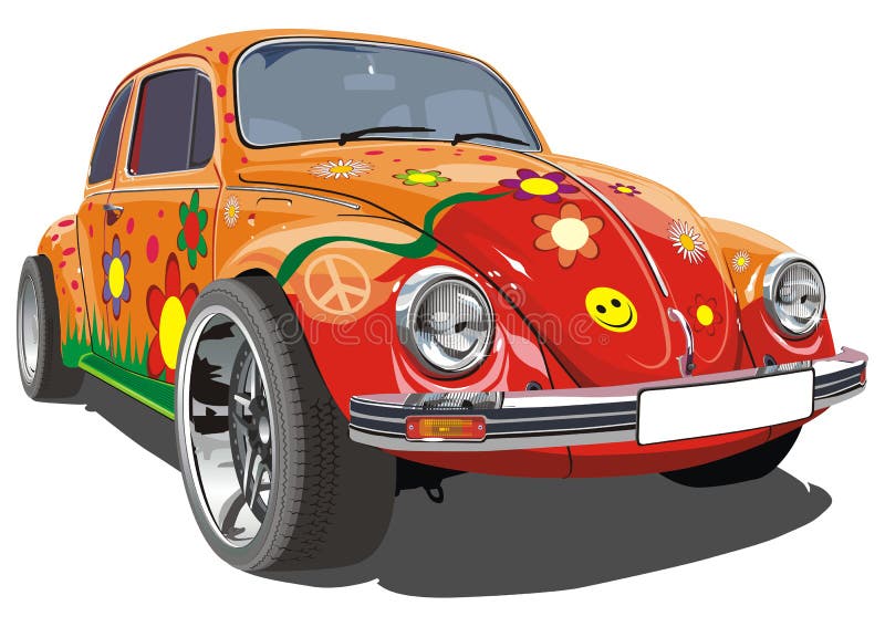 Vector retro cartoon car royalty free illustration Vector retro cartoon car royalty free illustration