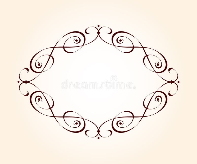 Vector Retro Frames .Vector Illustration.Brown Beige. Stock Vector