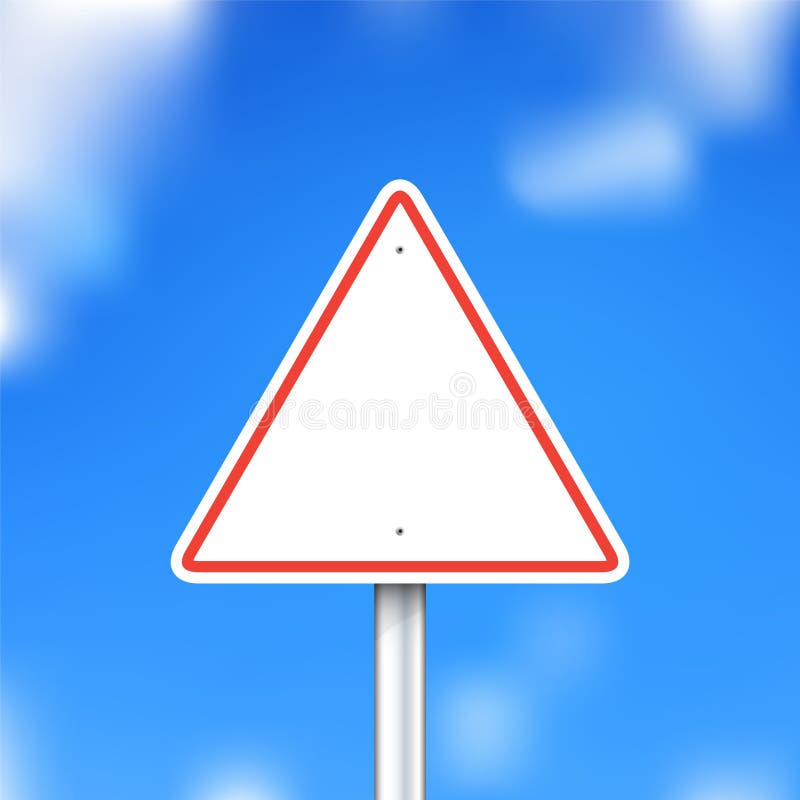 Vector road sign on blue sky background vector illustration Vector road sign on blue sky background vector illustration