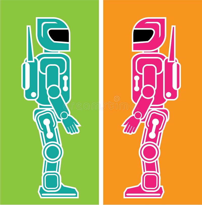Vector robot stock illustration