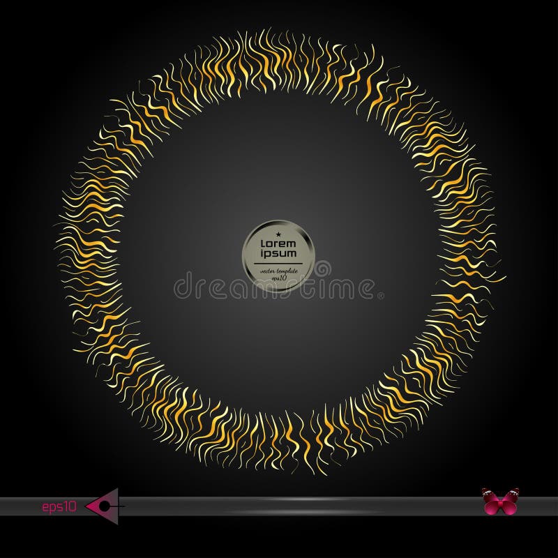 Vector ronde lijst stock illustratie