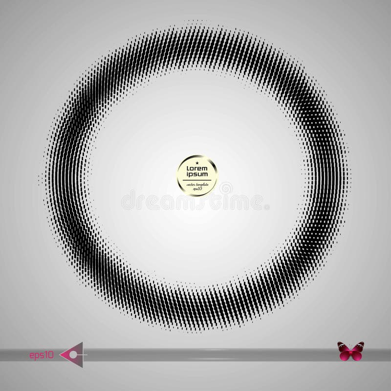 Vector rond kader Abstracte grafische elementenachtergrond royalty-vrije illustratie