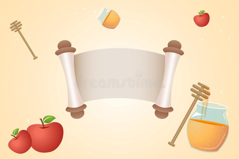 Vector Rosh Hashanah template