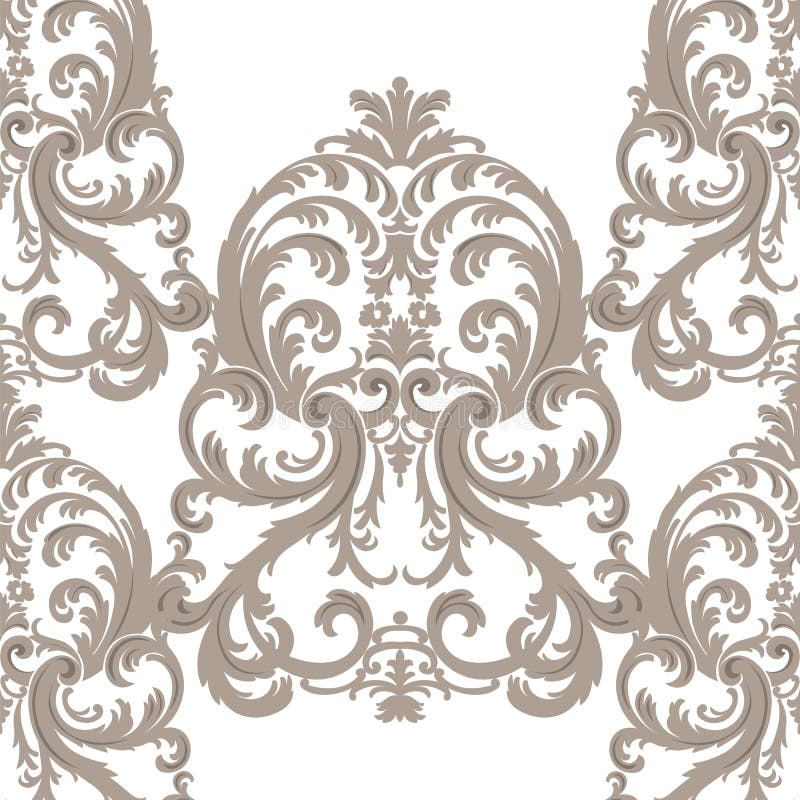 Download Vector Royal Floral Damask Baroque Ornament Pattern ...