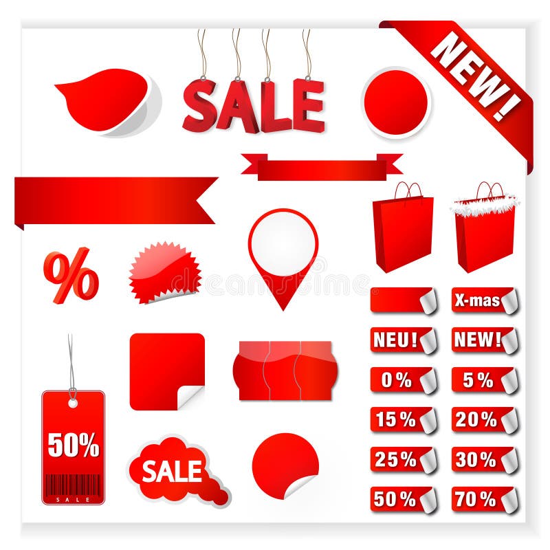 Vector Sale Tags stock illustration Vector Sale Tags stock illustration