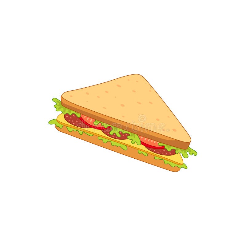 Triangle Sandwich Clipart