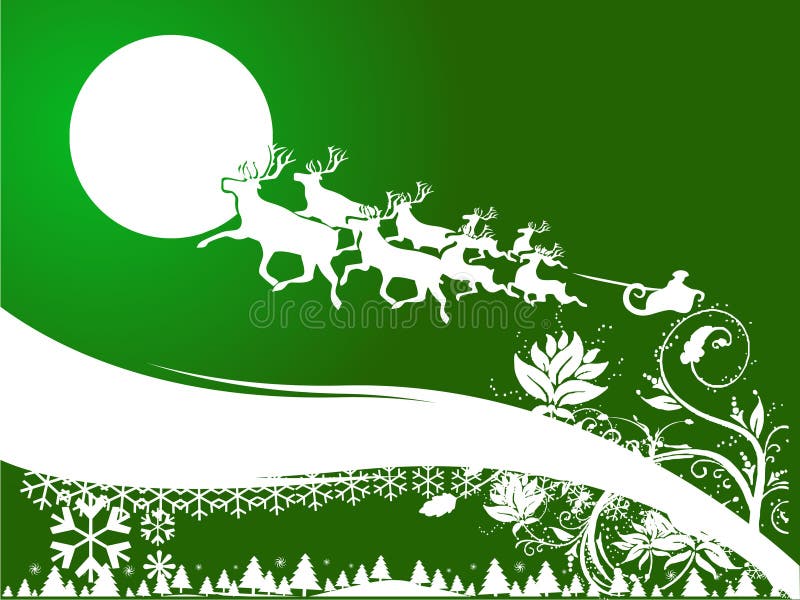 Santa s flight stock illustration. Illustration of santa - 644501