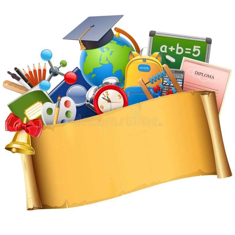 Vector School Graduation Concept stock illustration