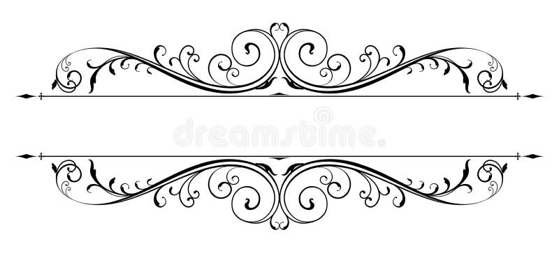 Vectorized Scroll Design. Elements grouped for easy editing Saved in