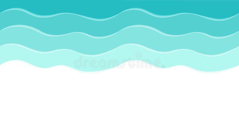 Vector sea background with abstract waves