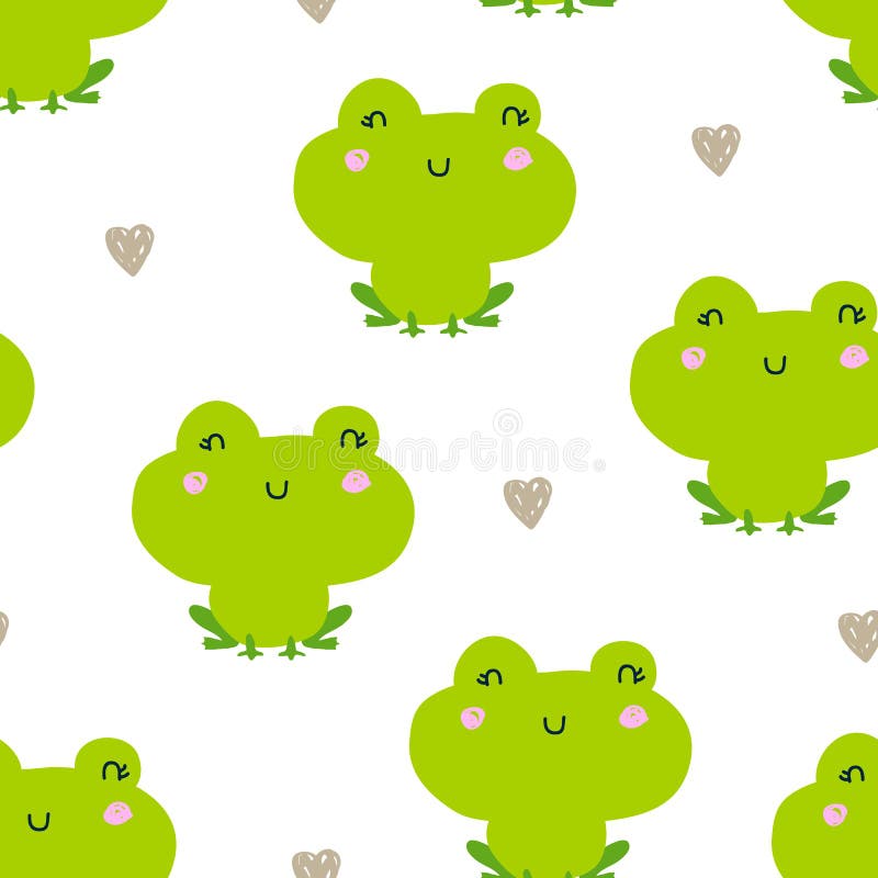 Green frog pattern stock vector. Illustration of dotted - 113491408