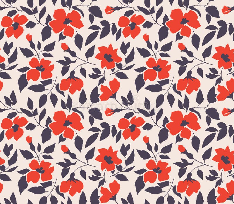 Vector seamless background with wild roses, vintage style. stock illustration Vector seamless background with wild roses, vintage style. stock illustration