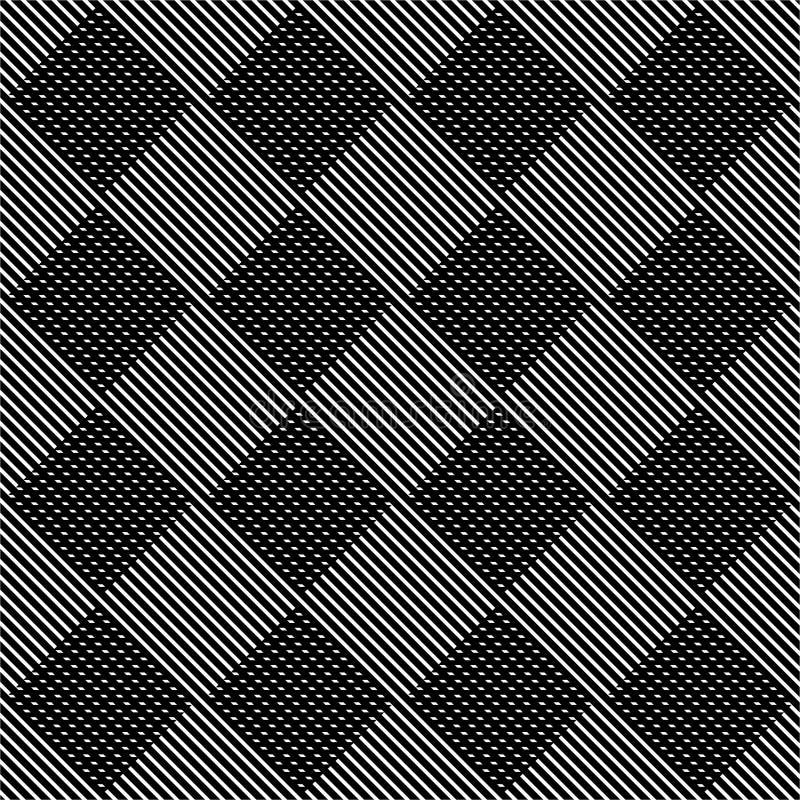 Vector Seamless Diagonal Lines Pattern Black And White Abstract