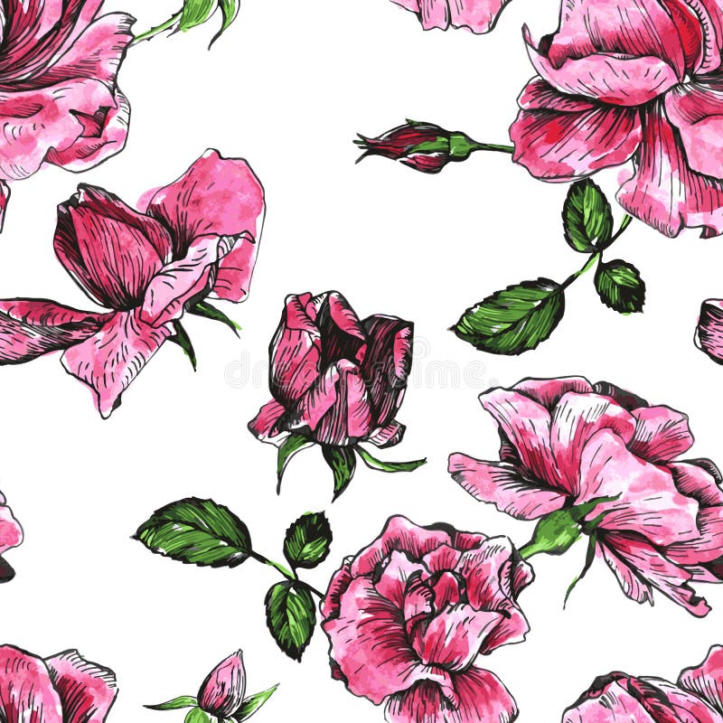 Vector seamless floral pattern