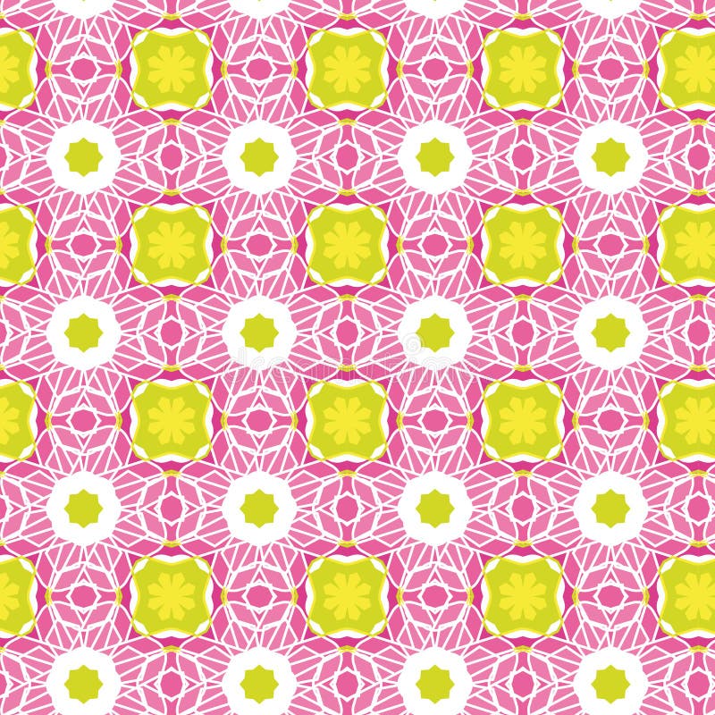 Vector Seamless Flower Pattern royalty free illustration