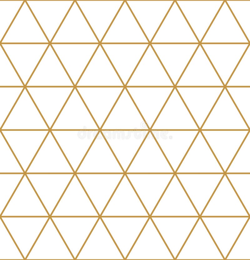 Vector seamless geometry pattern triangle, gold color. Geometric background. For fabric, wallpaper, scrapbooking, card, invitations or wrapping.