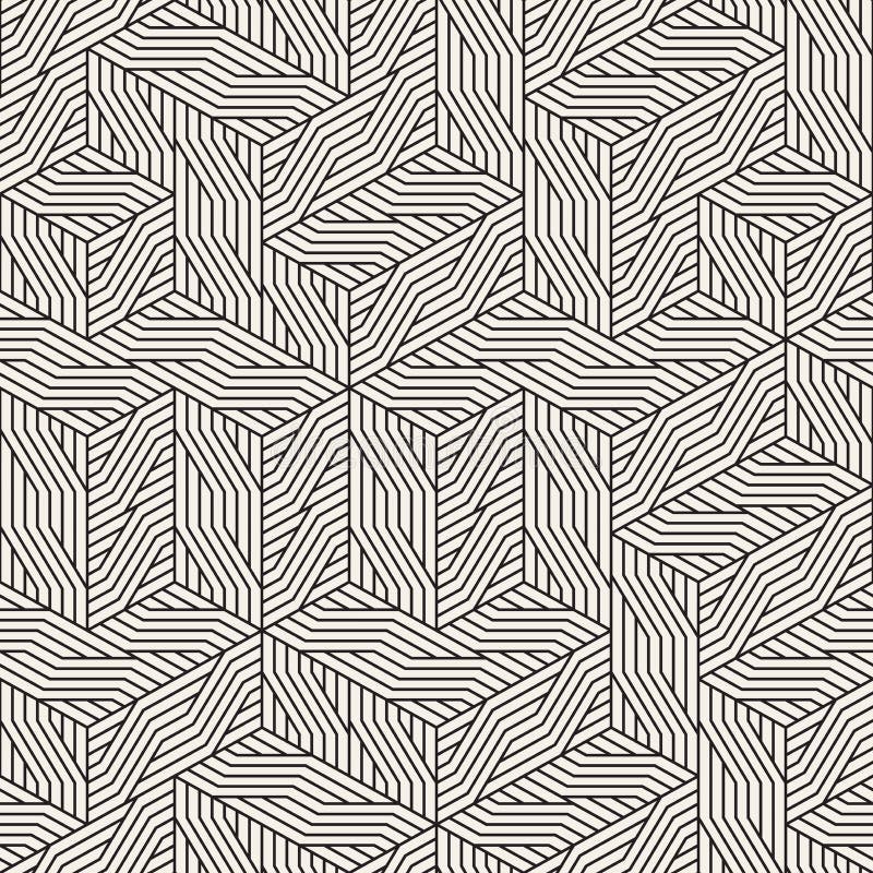 Vector seamless irregular grid pattern. Modern stylish abstract texture. Repeating geometric lattice from randomly royalty free illustration