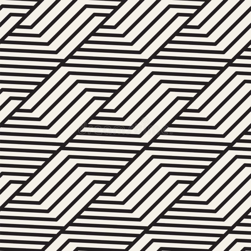 Vector seamless lattice pattern. Modern stylish texture with monochrome trellis. Repeating geometric grid. Simple design stock illustration Vector seamless lattice pattern. Modern stylish texture with monochrome trellis. Repeating geometric grid. Simple design stock illustration