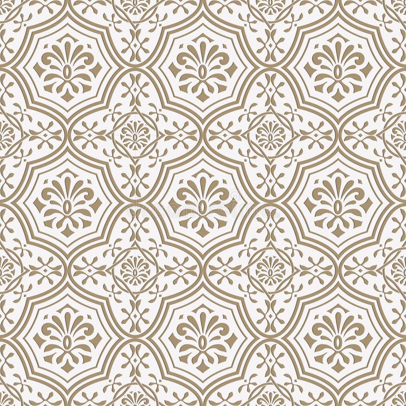 Vector seamless paper cut floral pattern, indian style