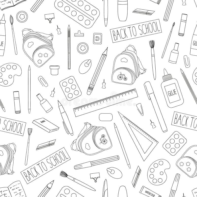 https://thumbs.dreamstime.com/b/vector-seamless-pattern-black-white-stationery-office-school-supplies-back-to-repeat-background-isolated-monochrome-145300362.jpg