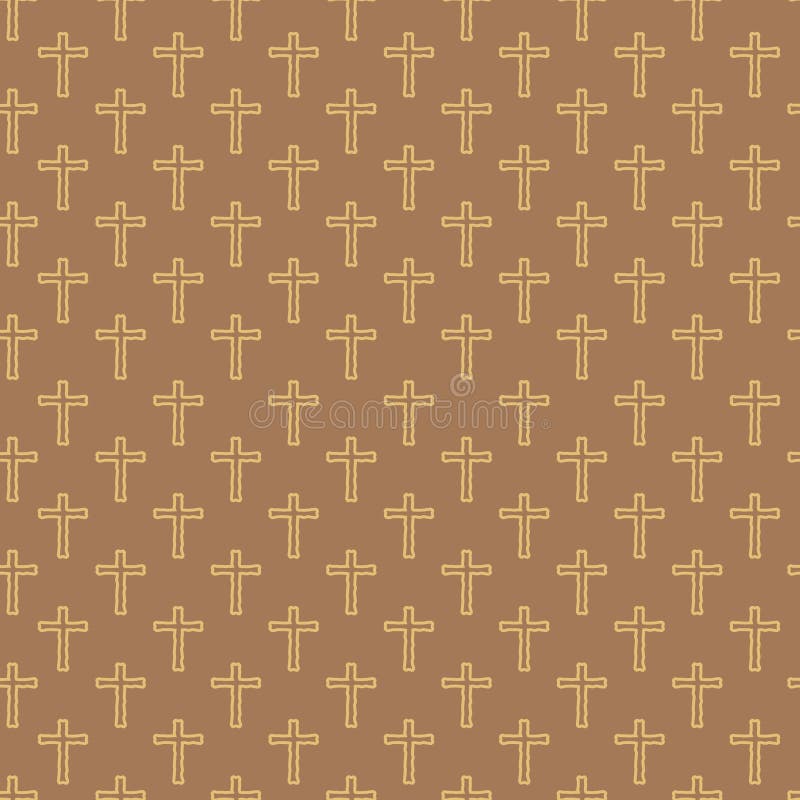 Vector seamless pattern of hand drawing cross vector illustration Vector seamless pattern of hand drawing cross vector illustration