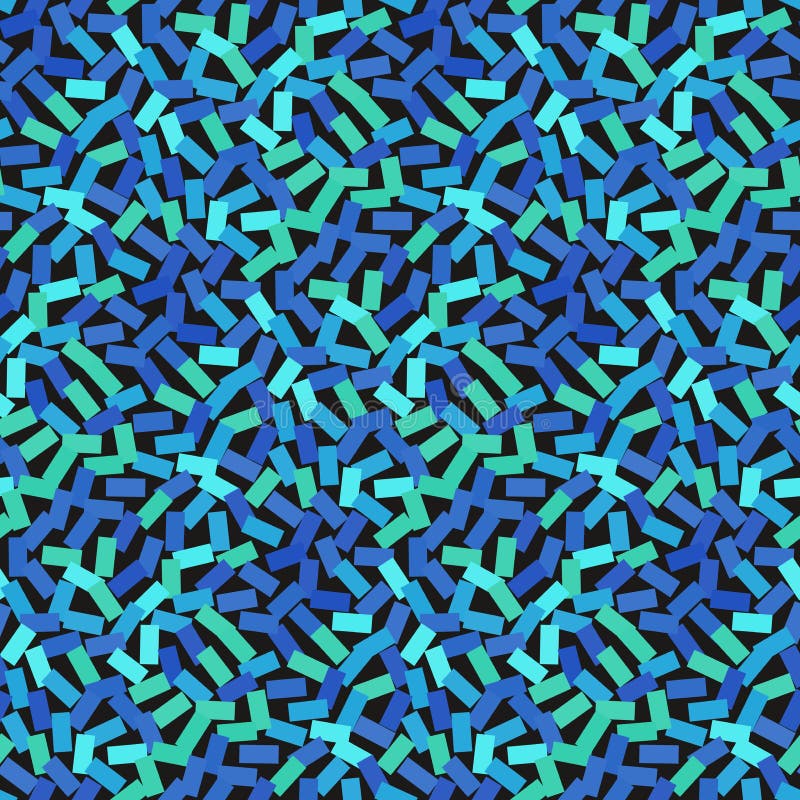 Vector seamless pattern in hipster style in blue