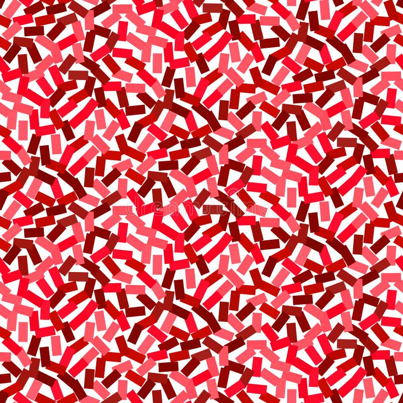 Vector seamless pattern in hipster style in red