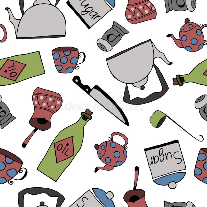 Kitchen Tools Wallpaper Stock Illustrations 1,012 Kitchen Tools