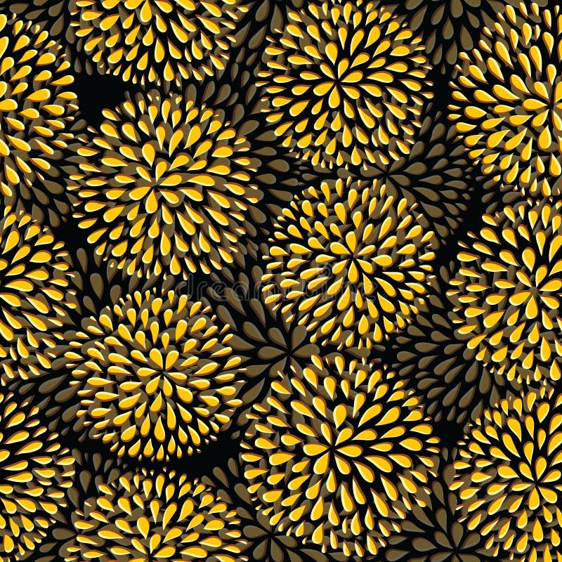 Vector seamless pattern. Modern floral texture. stock illustration