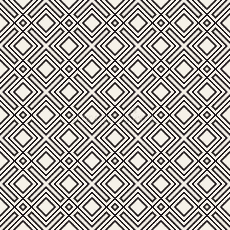 Vector seamless pattern. Modern stylish texture. Repeating geometric background. Striped lattice. Linear graphic design. stock photo