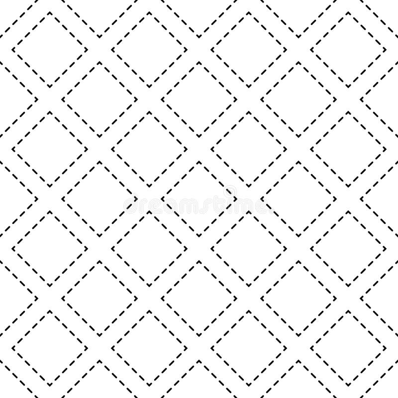 Vector seamless pattern. Modern stylish texture. Repeating geometric tiles with dotted rhombus royalty free illustration Vector seamless pattern. Modern stylish texture. Repeating geometric tiles with dotted rhombus royalty free illustration