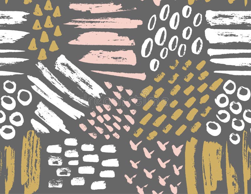 Vector seamless pattern of painted ink textures. stock illustration Vector seamless pattern of painted ink textures. stock illustration