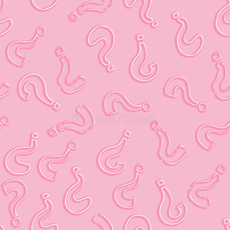 Vector Seamless Pattern of Question Marks. Quiz Background Stock ...