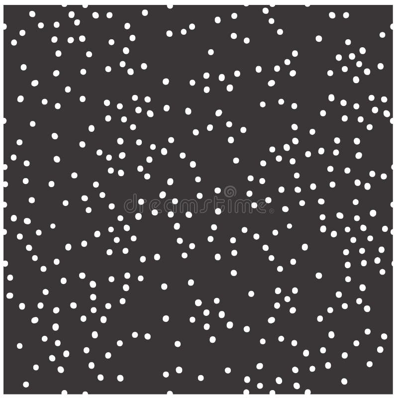 Vector Seamless Pattern with White Dots. Stock Vector - Illustration of