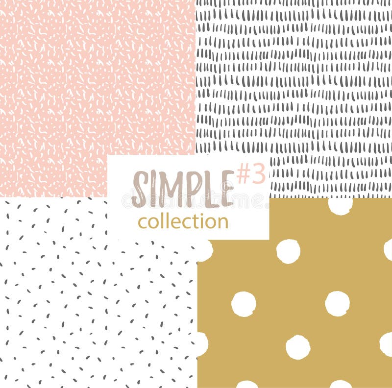 Vector seamless patterns with universal simple textures. royalty free illustration Vector seamless patterns with universal simple textures. royalty free illustration