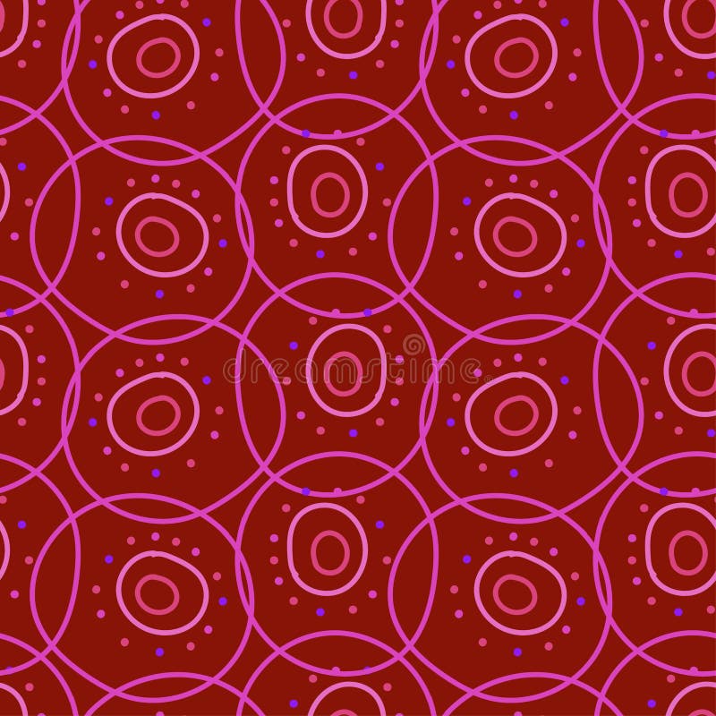 Vector Seamless Polka Dot Pattern in Red Tones. Illustration of Pastel ...