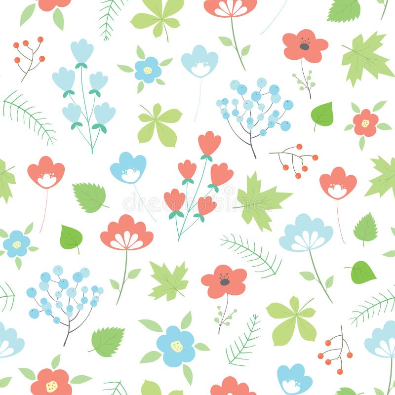 Vector seamless spring floral pattern royalty free illustration Vector seamless spring floral pattern royalty free illustration
