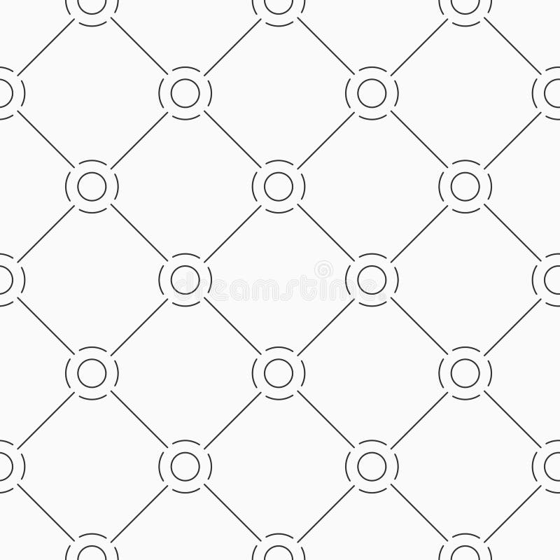 Vector seamless thin lines rhombuses pattern royalty free illustration