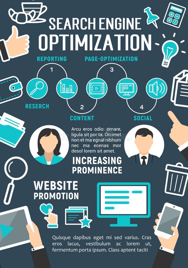 Download Vector Search Engine Optimization Internet Poster Stock ...
