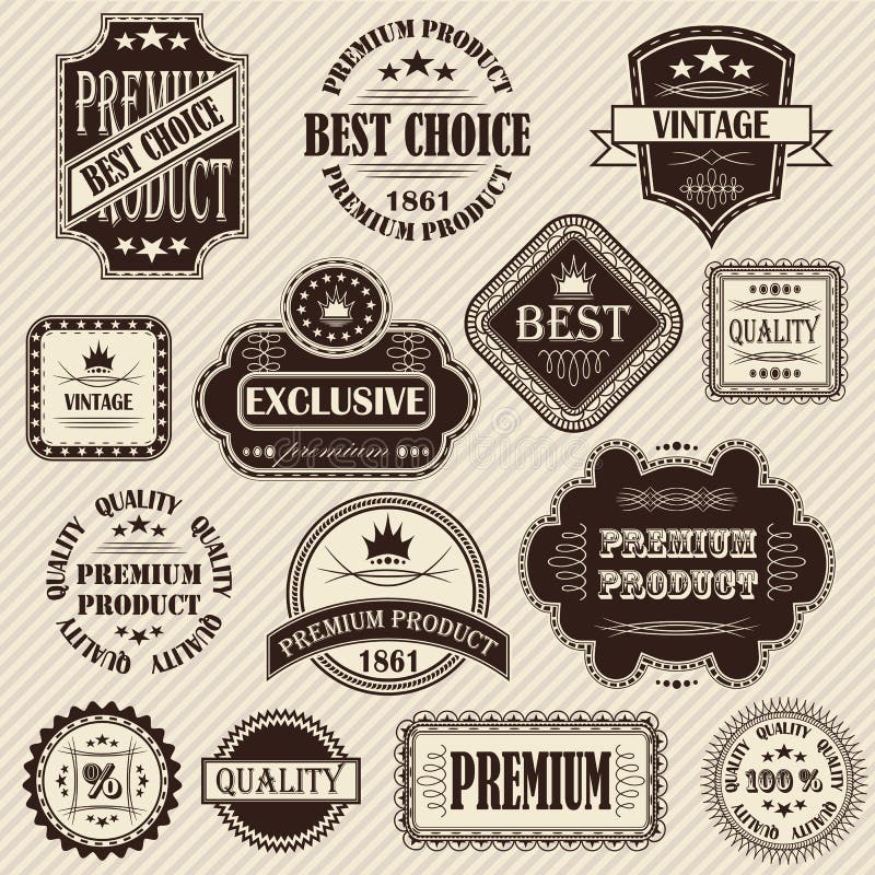 Vintage Bakery Logo Labels and Frames Stock Vector - Illustration of ...