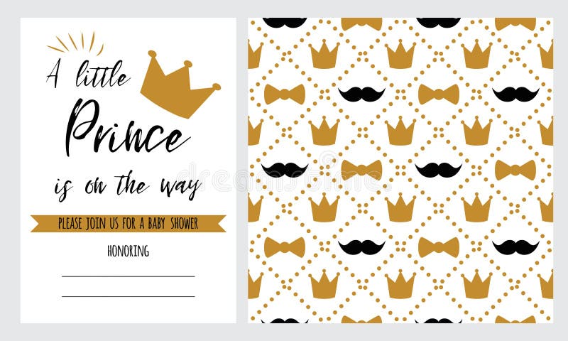 Royal Prince Baby Shower Invitation Template from thumbs.dreamstime.com