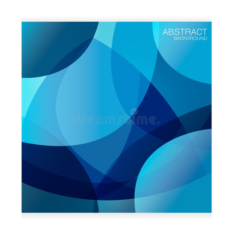 Vector Set Background Abstract Light Intensive Blue on White Background