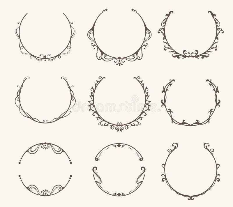 Circle Frame Vintage Stock Illustrations 181 940 Circle Frame Vintage Stock Illustrations Vectors Clipart Dreamstime